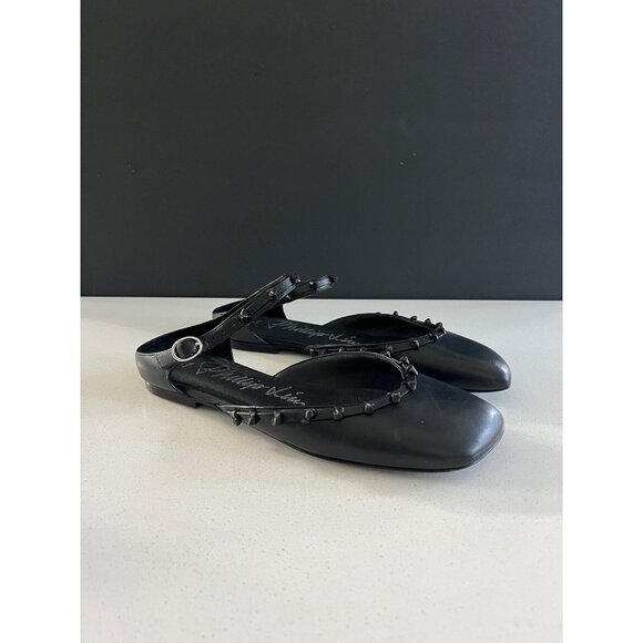 3.1 Phillip Lim Ankle Strap black leather Flat (Women) size 39 - Picture 6 of 11